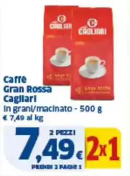 Sigma Caffè gran rossa cagliari in grani/macinato offerta