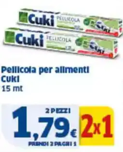 Sigma Pellicola per alimenti cuki 15 mt offerta