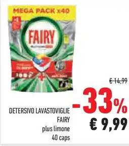 Conad Detersivo lavastoviglie FAIRY plus limone offerta