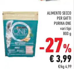 Conad Alimento secco per gatti PURINA ONE vari tipi offerta