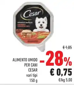 Conad Alimento umido per cani CESAR offerta