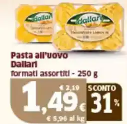 Sigma Pasta all'uovo dallari formati assortiti offerta