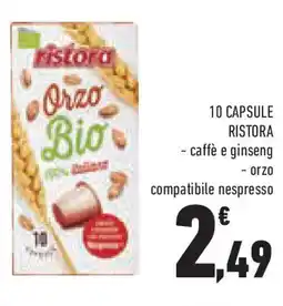 Conad 10 capsule RISTORA offerta