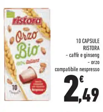 Conad 10 capsule RISTORA offerta