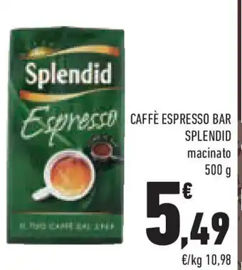 Conad Caffè espresso bar SPLENDID macinato offerta