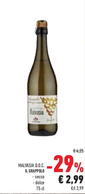 Conad Malvasia d.o.c. IL GRAPPOLO offerta