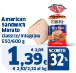 Sigma American sandwich morato classico/integrale offerta