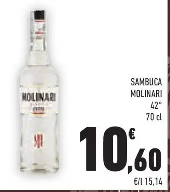 Conad Sambuca MOLINARI 42° offerta