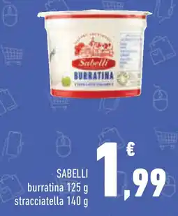 Conad SABELLI burratina/stracciatella offerta