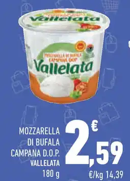 Conad Mozzarella di bufala campana d.o.p. VALLELATA offerta