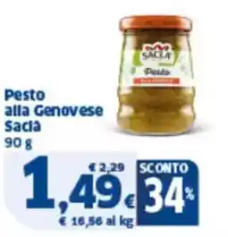 Sigma Pesto alla genovese sacla offerta