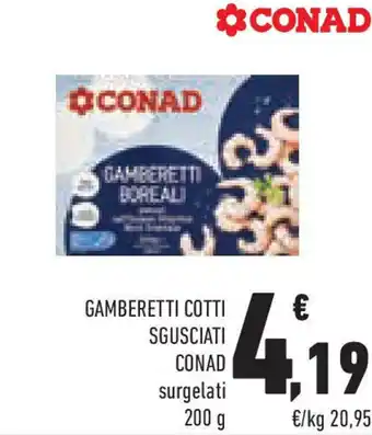 Conad Gamberetti cotti sgusciati CONAD offerta