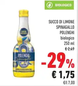 Conad Succo di limone spinagallo POLENGHI offerta