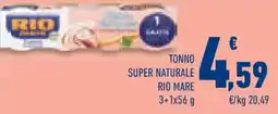 Conad Tonno super naturale RIO MARE offerta