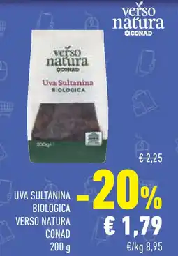 Conad Uva sultanina biologica verso natura CONAD offerta