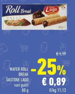 Conad Wafer roll break gastone LAGO offerta