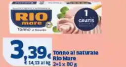 Sigma Tonno al naturale rio mare offerta