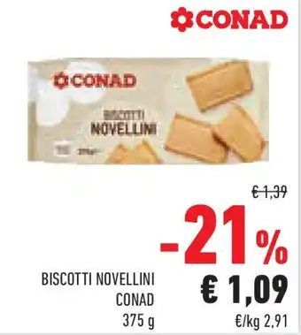 Conad Biscotti novellini CONAD offerta