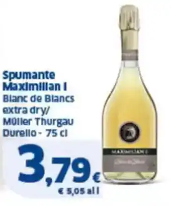 Sigma Spumante maximilian i blanc de blancs extra dry offerta