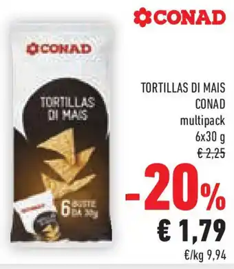 Conad Tortillas di mais CONAD offerta