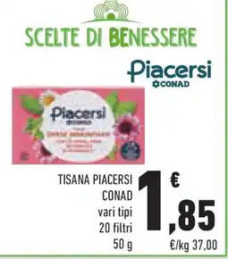 Conad Tisana piacersi CONAD vari tipi 20 filtri offerta