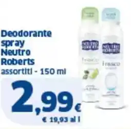 Sigma Deodorante spray neutro roberts assortiti offerta