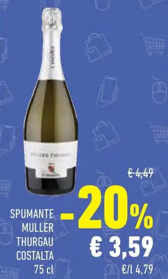 Conad Spumante muller thurgau COSTALTA offerta