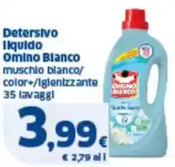 Sigma Detersivo liquido omino blanco muschio blanco/ color+/igienizzante 35 lavaggi offerta