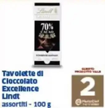 Sigma Tavolette di cloccolato excellence lindt assortiti offerta