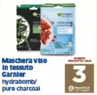 Sigma Maschera viso in tessuto garnier hydrabomb/ pure charcoal offerta