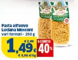 Sigma Pasta all'uovo luciana mosconl vari formati offerta