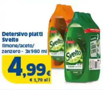 Sigma Detersivo plattl Svelto limone/aceto/ zenzero offerta