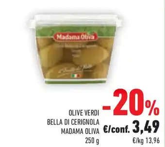 Conad Olive verdi bella di cerignola MADAMA OLIVA offerta