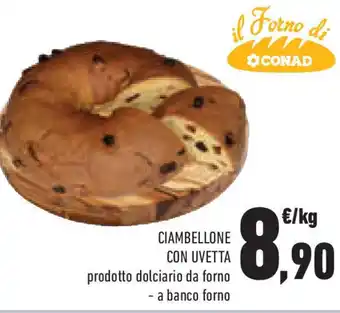 Conad Ciambellone con uvetta offerta