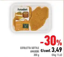 Conad Cotoletta sottile AMADORI offerta