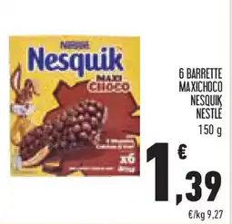 Conad 6 barrette maxichoco nesquik NESTLÉ offerta