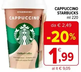 Iperal Cappuccino STARBUCKS offerta