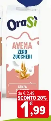 Iperal Orasi avena zero zuccheri offerta