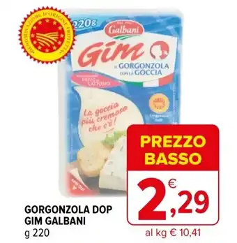 Iperal Gorgonzola conla goccia gim GALBANI offerta