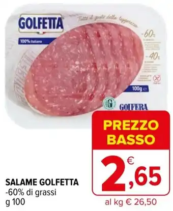 Iperal Salame GOLFETTA offerta