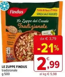 Iperal Le zuppe FINDUS offerta