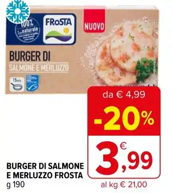 Iperal Burger di salmone e merluzzo FROSTA offerta