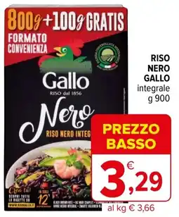 Iperal Riso nero GALLO integrale offerta