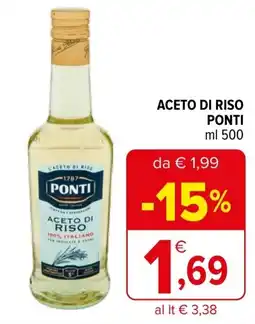 Iperal Aceto di riso PONTI offerta