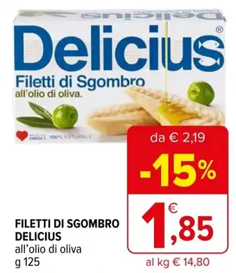 Iperal Filetti di sgombro DELICIUS offerta