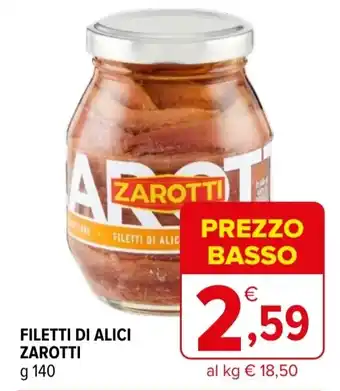 Iperal Filetti di alici ZAROTTI offerta