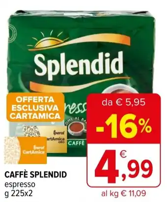 Iperal Caffè SPLENDID offerta