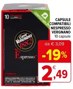 Iperal Capsule compatibili nespresso VERGNANO offerta