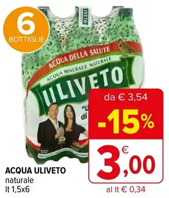 Iperal Acqua ULIVETO offerta