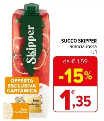 Iperal Succo SKIPPER arancia rossa offerta